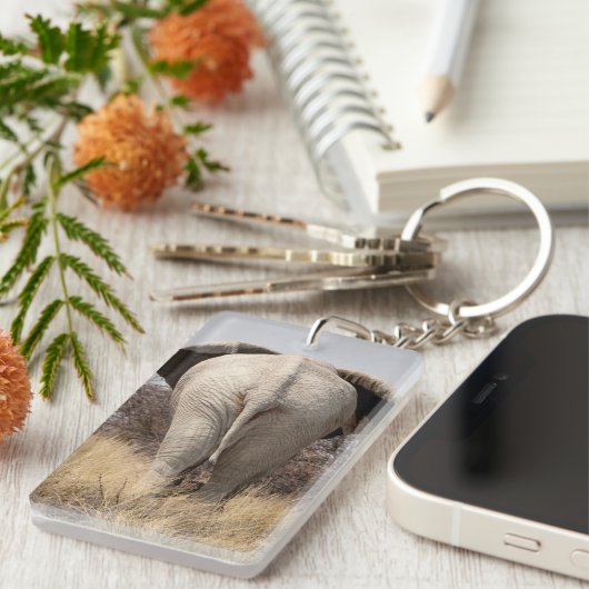 ゾウの背面 キーホルダー (正面右)