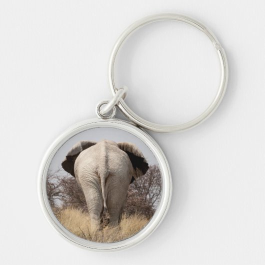 ゾウの背面 キーホルダー (正面)