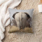 ゾウの背面 クッション (ブランケット)