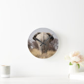 ゾウの背面 ラウンド壁時計 (ホーム)