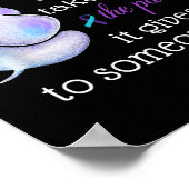 ゾウの自殺の痛みセミコロン自殺の予防 ポスター (角)