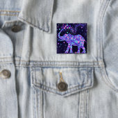 ゾウの花 – あなたの写真/文字/名前を追加 缶バッジ (インサイチュ)