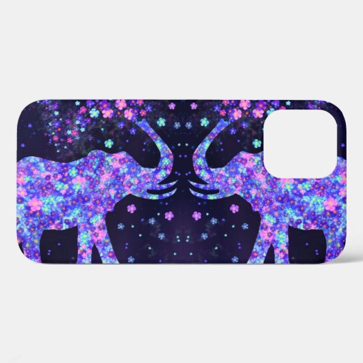 ゾウの花 – あなたの写真/文字/名前を追加 Case-Mate iPhoneケース (裏面 (横))