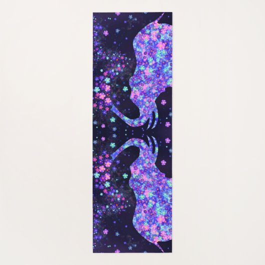 ゾウの花 – 写真の追加/文字/名前 ヨガマット (裏面)