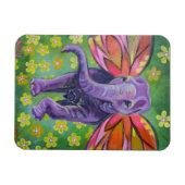 ゾウの芸術装飾磁石 マグネット (横)