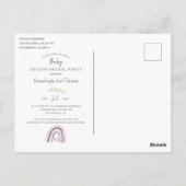 ゾウの表示モダンパーティーはがき ポストカード (裏面)