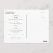 ゾウの表示モダンパーティーはがき ポストカード (裏面)