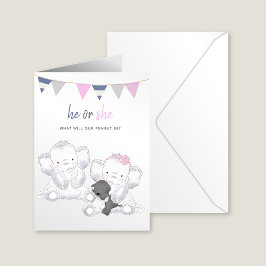 ゾウの表示モダンパーティーはがき ポストカード