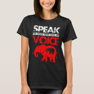 ゾウの話声動物園ほ乳類アフリカの動物 Tシャツ