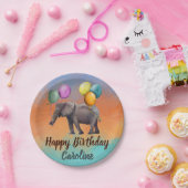 ゾウの誕生日 ペーパープレート (パーティー)