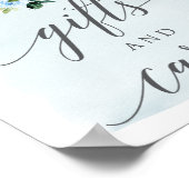 ゾウの贈り物とカードのサイン ポスター (角)