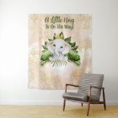 ゾウの赤ちゃんがやってくる！リトルキングのベイビーシャワー タペストリー (インサイチュ)