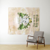 ゾウの赤ちゃんがやってくる！リトルキングのベイビーシャワー タペストリー (インサイチュ(横))