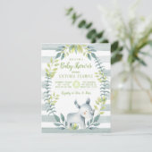 ゾウの赤ちゃんのシャワー招待状 招待状 (スタンド正面)