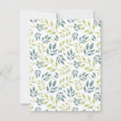 ゾウの赤ちゃんのシャワー招待状 招待状 (裏面)