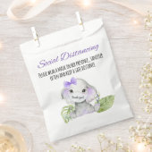 ゾウの赤ちゃんシャワーバッグ フェイバーバッグ (クリップ留めされた状態)