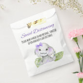 ゾウの赤ちゃんシャワーバッグ フェイバーバッグ (封をした状態)