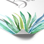 ゾウの赤ちゃんシャワー歓迎サイン ポスター (角)