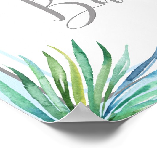 ゾウの赤ちゃんシャワー歓迎サイン ポスター (角)