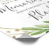 ゾウの赤ちゃん飾シャワーAブロック標識 ポスター (角)