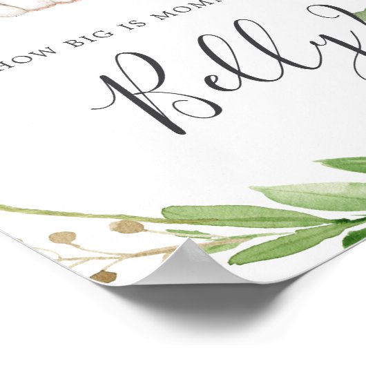 ゾウの赤ん坊のシャワーどのように大きなママの腹を推測 ポスター (角)