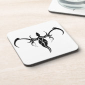 ゾウの部族の入れ墨 – 白黒 コースター (左側)