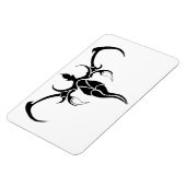 ゾウの部族の入れ墨 – 白黒 マグネット (左側)