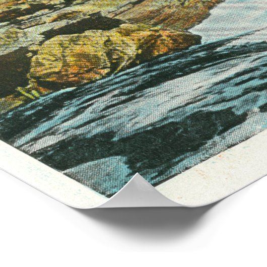 ゾウの頭の近くの使用可能な裂け目 ポスター (角)