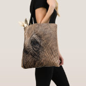 ゾウの顔 トートバッグ (クローズアップ)