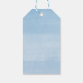 ゾウの風船の赤ちゃんシャワーメッセージカード ギフトタグ (裏面)