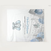 ゾウの風船 水彩 洗礼 タペストリー (正面(横))