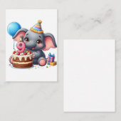 ゾウの9歳の誕生日 ノートカード (正面/裏面)