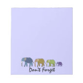 ゾウはノート忘れパッドなし ノートパッド (正面)