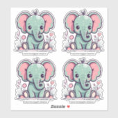 ゾウは吠える！ シール (シート)