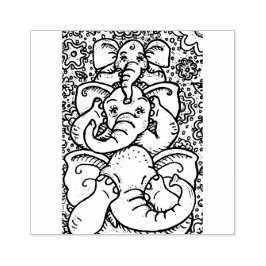 ゾウは悪いゴム印を見ない ラバースタンプ