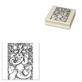 ゾウは悪いゴム印を見ない ラバースタンプ (押印)