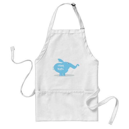 ゾウをカスタマイズ スタンダードエプロン (正面)