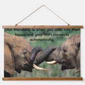 ゾウを一緒に 吊り下げ型タペストリー (正面)