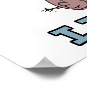 ゾウを忘れ忘れておもしろいかわいく ポスター (角)