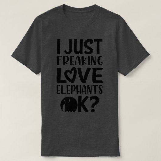ゾウを愛する1 Tシャツ (デザイン正面)