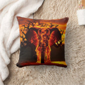 ゾウを撃ち、静かな休息を返す クッション (ブランケット)