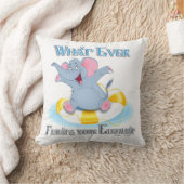 ゾウを浮かべるものは クッション (ブランケット)