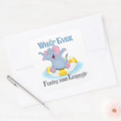 ゾウを浮かべるものは スクエアシール (封筒)