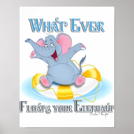 ゾウを浮かべるものは ポスター (正面)