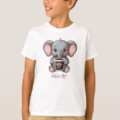 ゾウを起こす Tシャツ (正面)