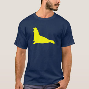 ゾウアザラシのワイシャツの黄色 Tシャツ