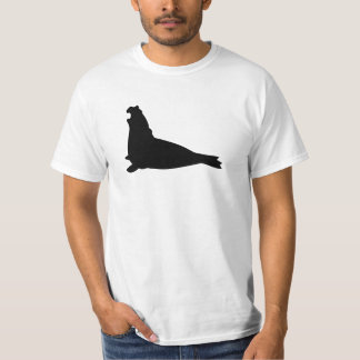 ゾウアザラシのワイシャツの黒 Tシャツ