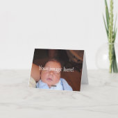 ゾウオンブックスベビーありがとう写真付き ノートカード (裏面)