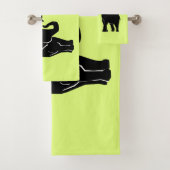 ゾウカスタムンカップル付きカラーバスタオル バスタオルセット (インサイチュ)