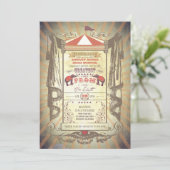 ゾウカーニバルサーカスプロム招待状 招待状 (スタンド正面)